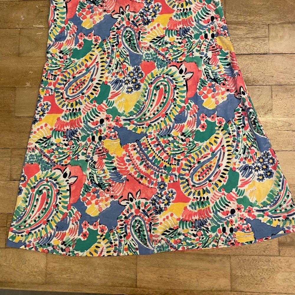 🎉Crown & Ivy Sleeveless Tie-Shoulder Dress Colorful Print XL NWOT - Picture 2 of 4